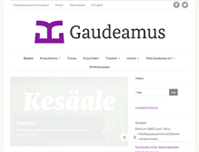 Tablet Screenshot of gaudeamus.fi